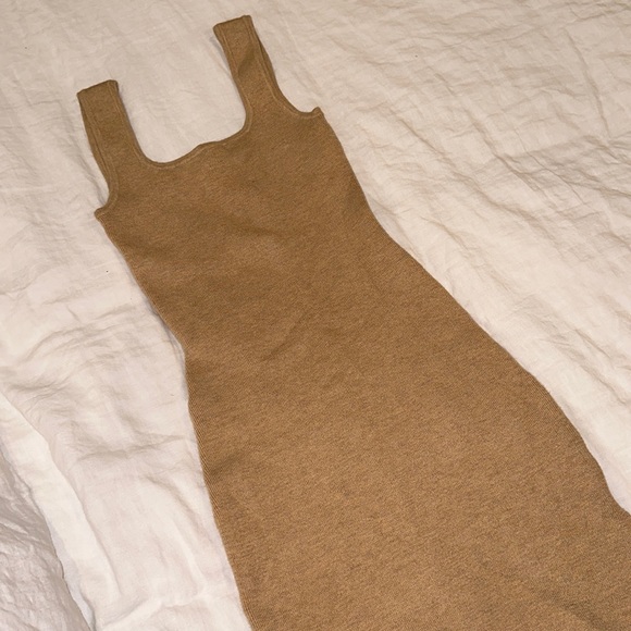 Midi Knit Dress - Taupe - Picture 3 of 3